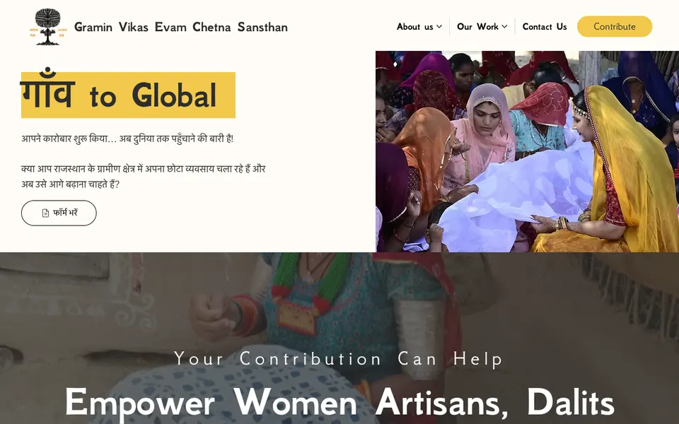 Gramin Vikas Evam Chetana Sansthan website